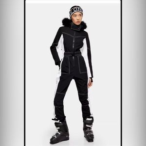 Topshop Sno Colour Block Ski Snow Suit